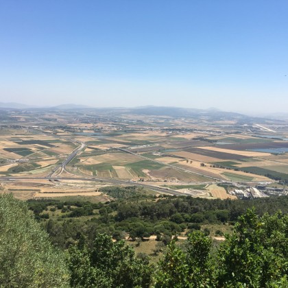 Экскурсия вид с Мухраки, север Израиля