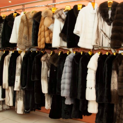 Перевод на рынке Шубный рынок