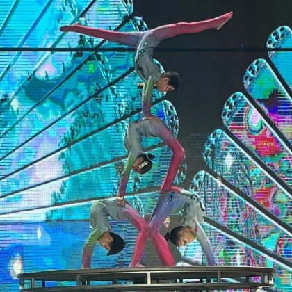 Переводчик Борис на выставке Китайский цирк