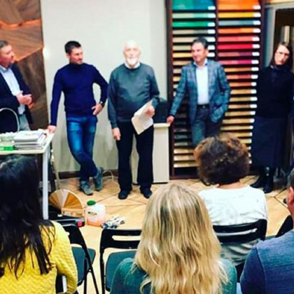 Перевод на семинаре компаний SAICOS и Baustil «Защита древесины и экологичные покрытия»