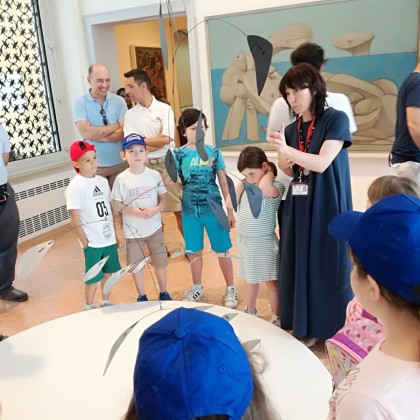 Переводчик elena на выставке в галерее Гуггенхайм