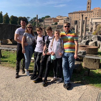 Экскурсия Древний Рим, мои туристы на форумах после окончания экскурсии Древний Рим. Немного уставшие но довольные ?