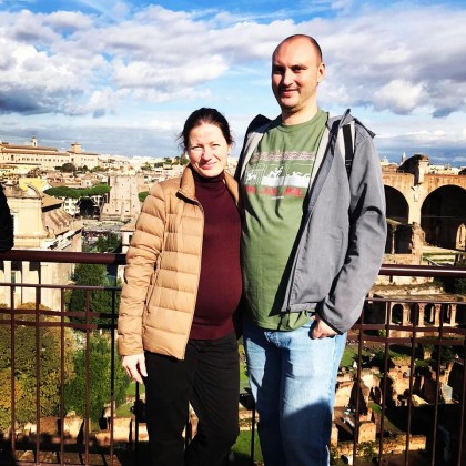 Экскурсия Древний Рим, мои туристы на панорамной площадке Палатинского холма