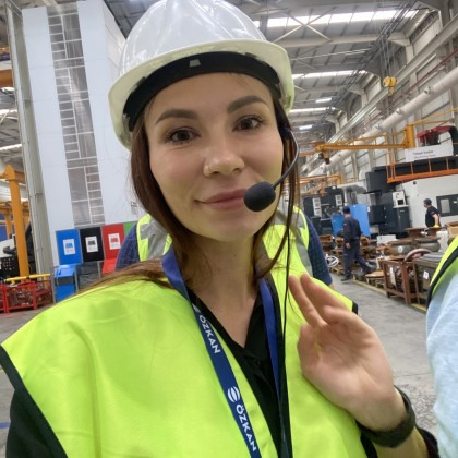 Перевод на заводе Özkan makina