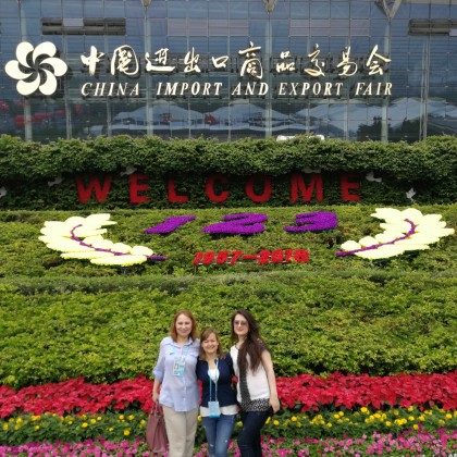 Переводчик Надежда на выставке Canton Fair