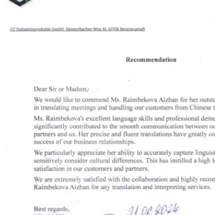 Переводчик Aizhan на выставке SNEC