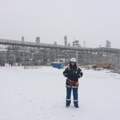 Перевод на заводе по переработке газа