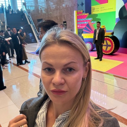 Переводчик Дарья на выставке Baby products. Toys and Games