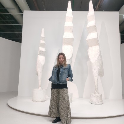 Переводчик Svetlana на выставке Brancusi, Centre Pompidou