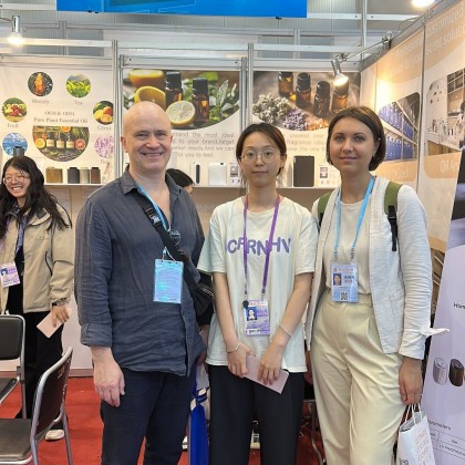 Переводчик Ирина на выставке Кантонская выставка