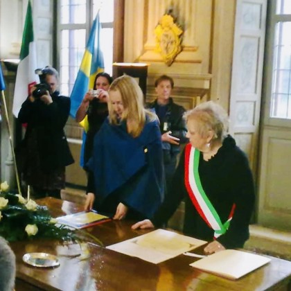 Перевод на бракосочетании, съемки российского ТВ