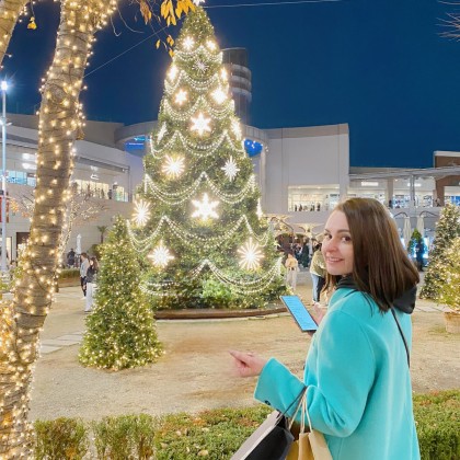 Перевод на рынке Lotte outlet Пусан
