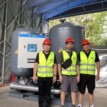Перевод на заводе Atlas Copco