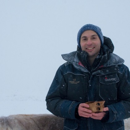 Переводчик Alexander на выставке в северной Лапландии