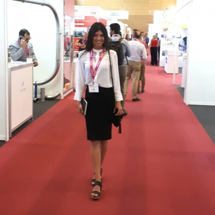 Переводчик Cristina на выставке Snackex