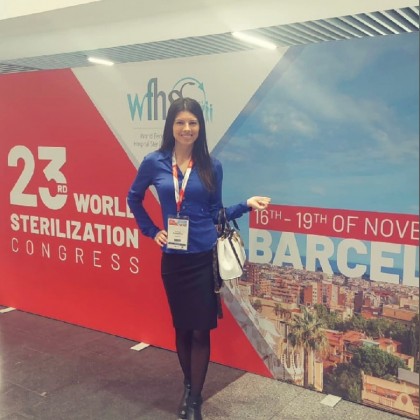 Переводчик Cristina на выставке 23rd World Sterilization Congress WFHSS