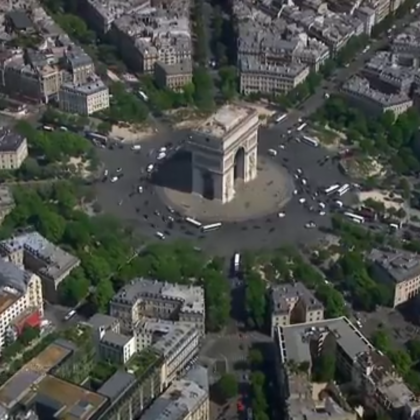 Экскурсия в Париже, площадь Звезды