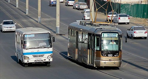 Самарканд_Трамвай_и_автобус